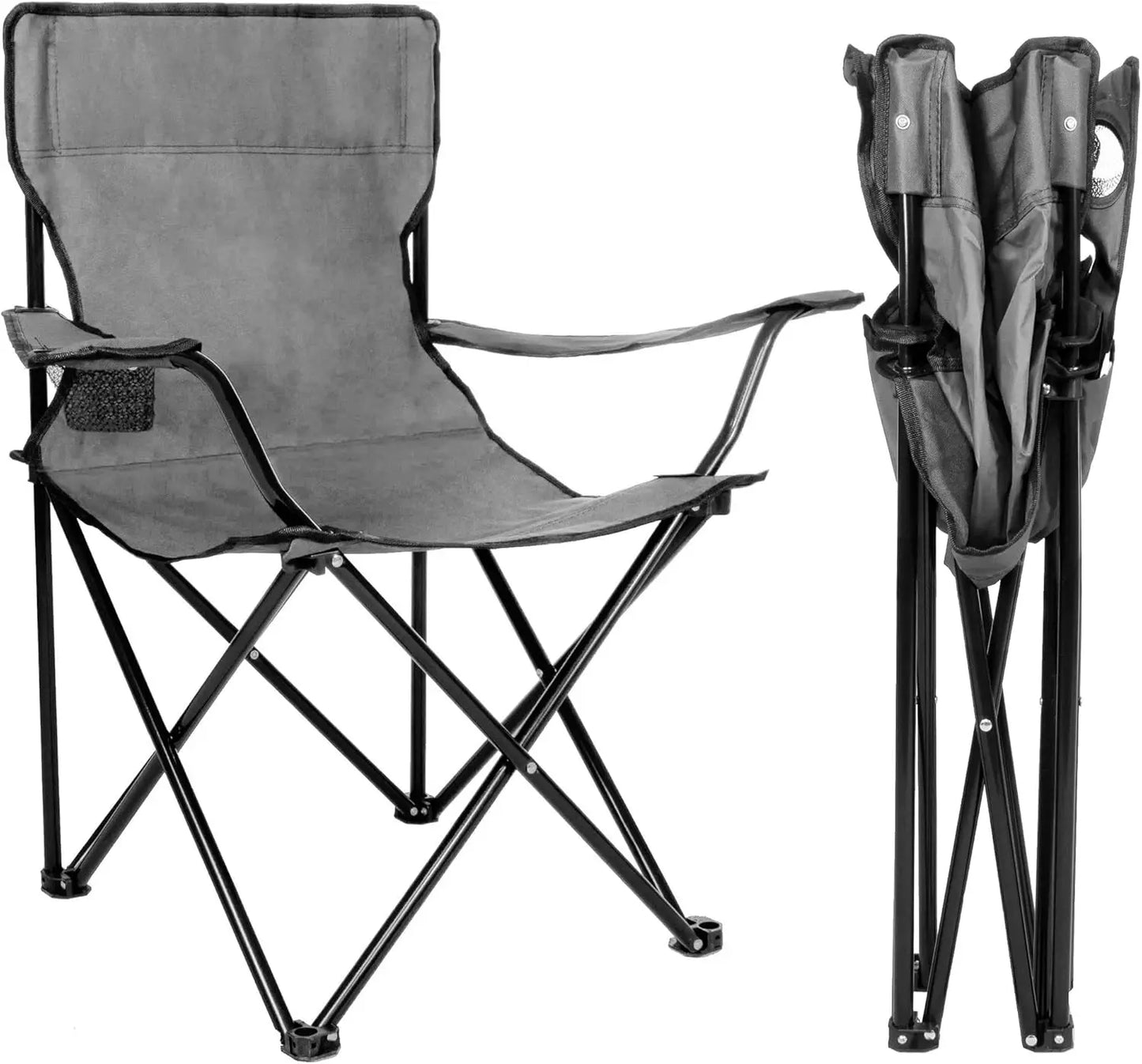 2-Pack Folding Chairs – Portable Camping & Beach Chairs