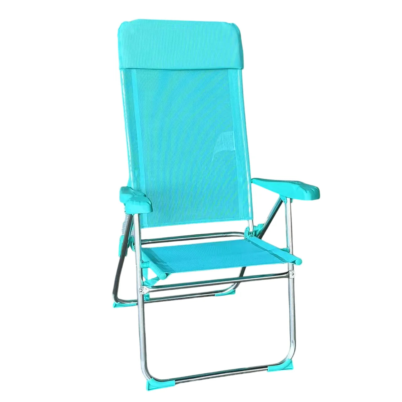 High Folding Beach Chair – Aluminum Frame & Cushion
