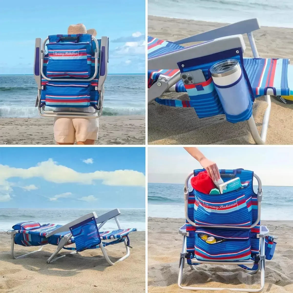 Backpack Beach Chair Set – 2 Pack Sailfish & Palms