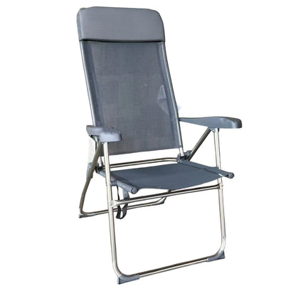High Folding Beach Chair – Aluminum Frame & Cushion