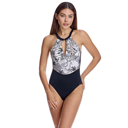 Ory-Halter Neckline Swimsuit – Women’s One-Piece Swimwear