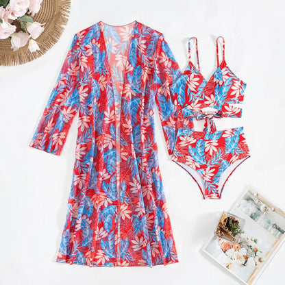 Women’s 3-Piece Bikini Set – Sexy High-Waist Swimwear 2025