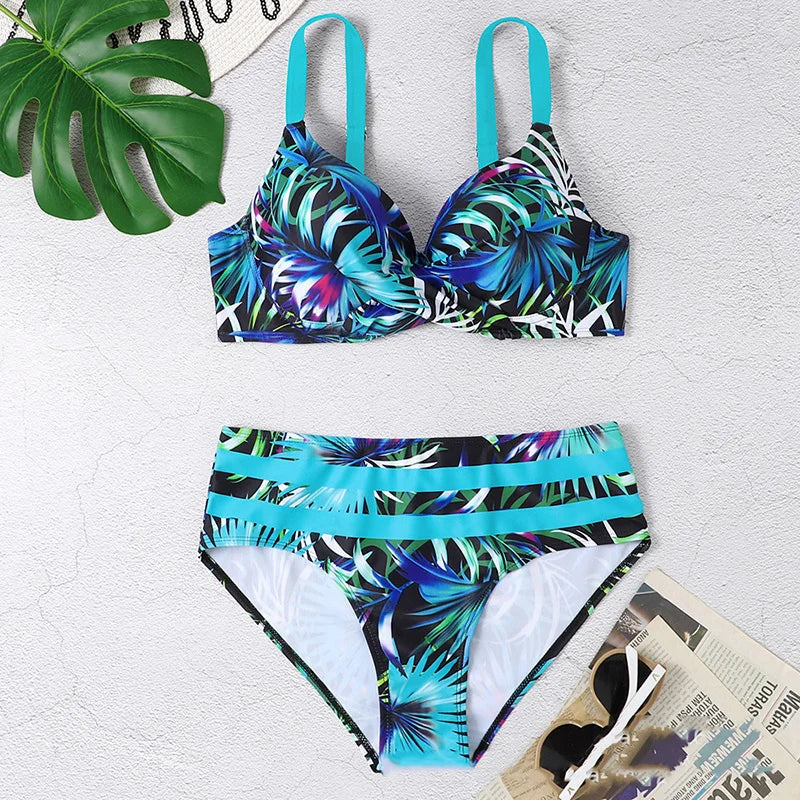 Summer Sexy Large Swimsuits Female Plus Size Swimwear