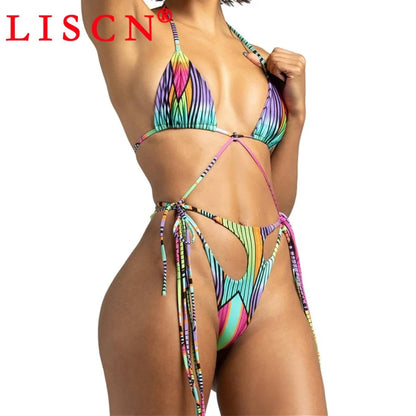 Gradient Print Bikini Set – 2-Piece Sexy Swimwear