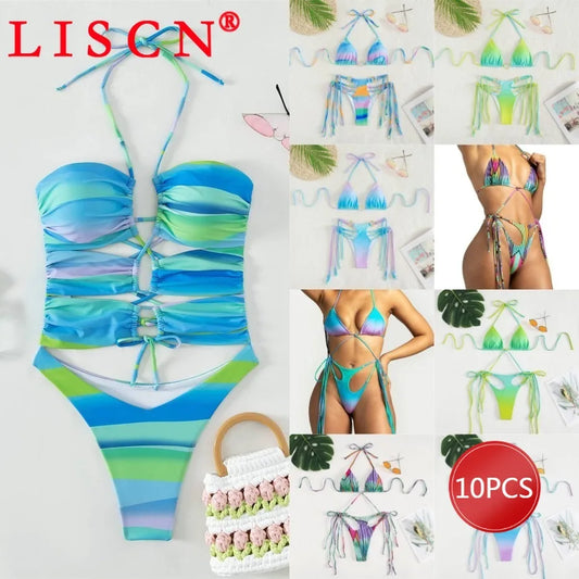 Gradient Print Bikini Set – 2-Piece Sexy Swimwear