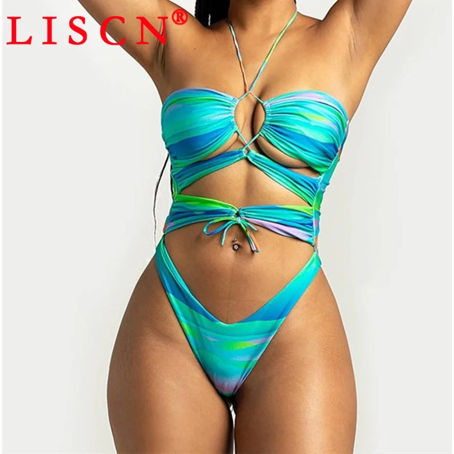 Gradient Print Bikini Set – 2-Piece Sexy Swimwear